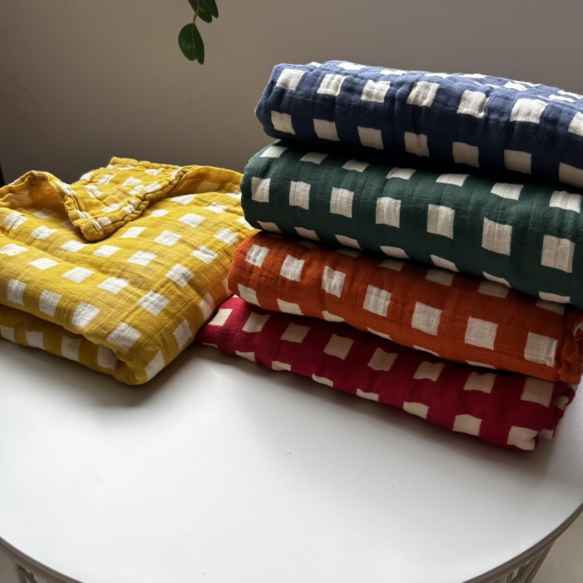 Coperta In Mussola Di Cotone Coperta in mussola di puro cotone a sei strati, assorbente, traspirante, avvolgente, asciugamano da bagno, morbido tessuto pettinato(Green large)