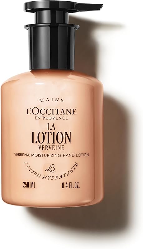 L'Occitane Loción extra suave de manteca de karité para manos y cuerpo Verbena 10.10 fl. onzas | Tratamiento nutritivo para pieles secas y agrietadas, no graso, hidratante, suavizante, uso diario, ritual de cuidado corporal esencial, lujo