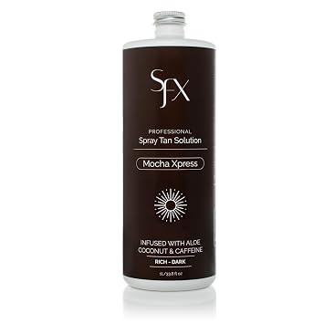 SunFX MOCHA 30-90 MIN XPRESS Spray Tan Solution - Ultra Dark - 1L/33.8 fl oz
