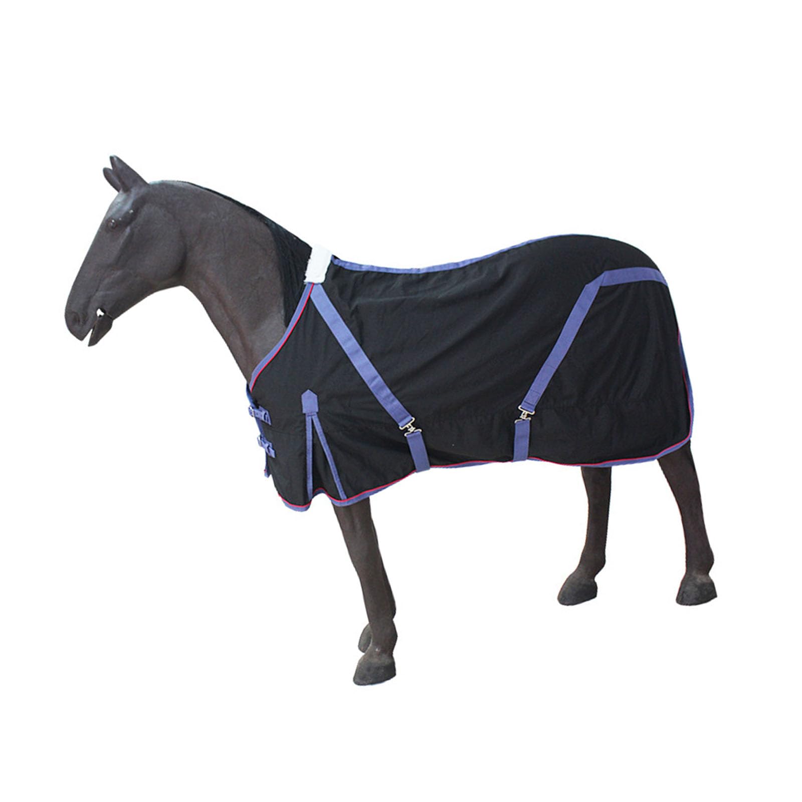 Manta de algodón resistente para caballo con ajuste exacto y correas lavable 7