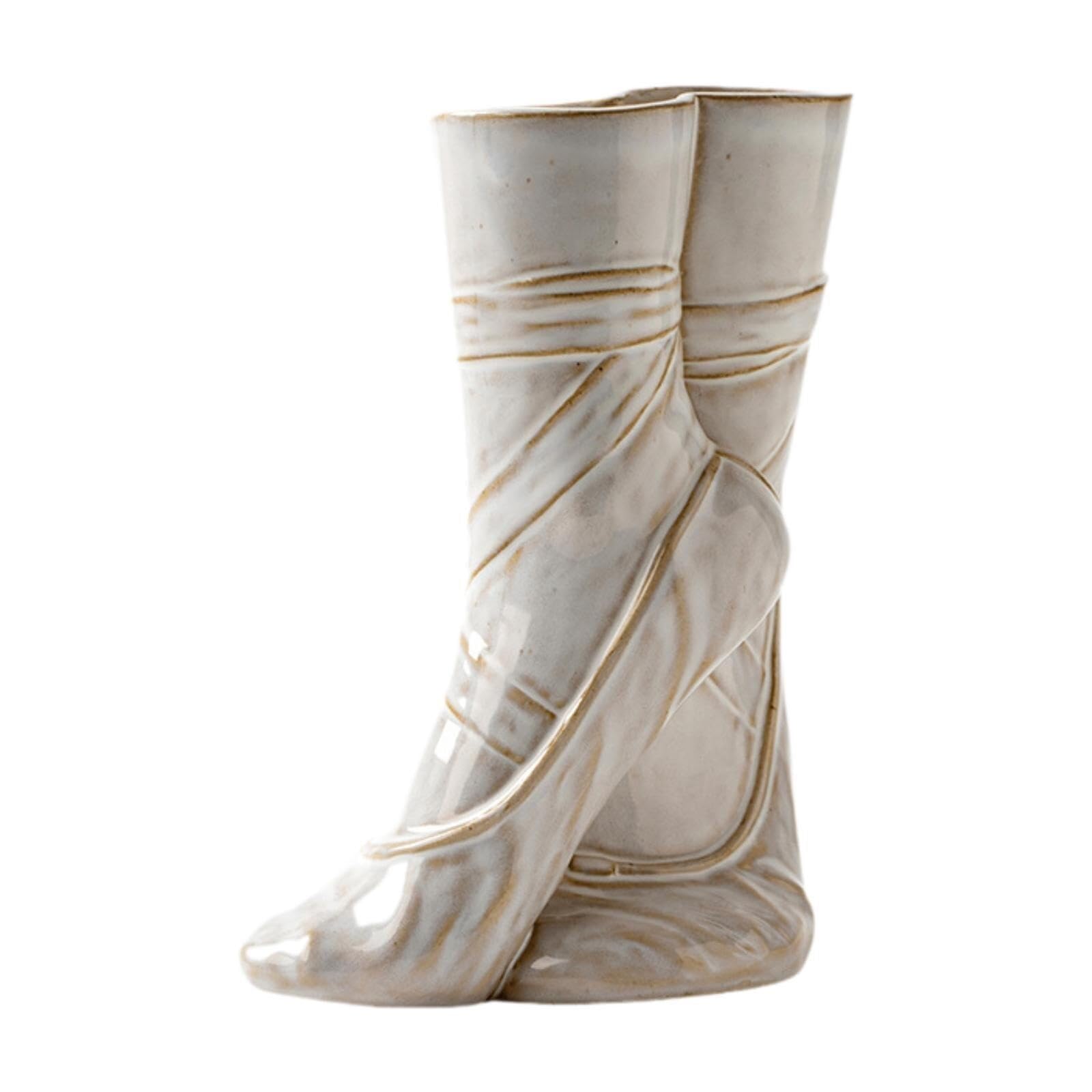 classic Creative Ceramic Ballet Shoe Vase Flower Arrangement Modern Desktop Centerpiece Decoration for tabletop