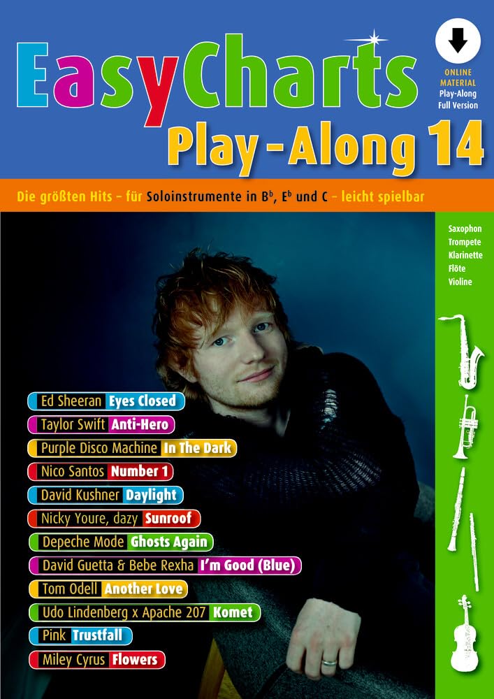 Easy charts play-along vol 14 Uwe Bye pour animer vos soirées en musique