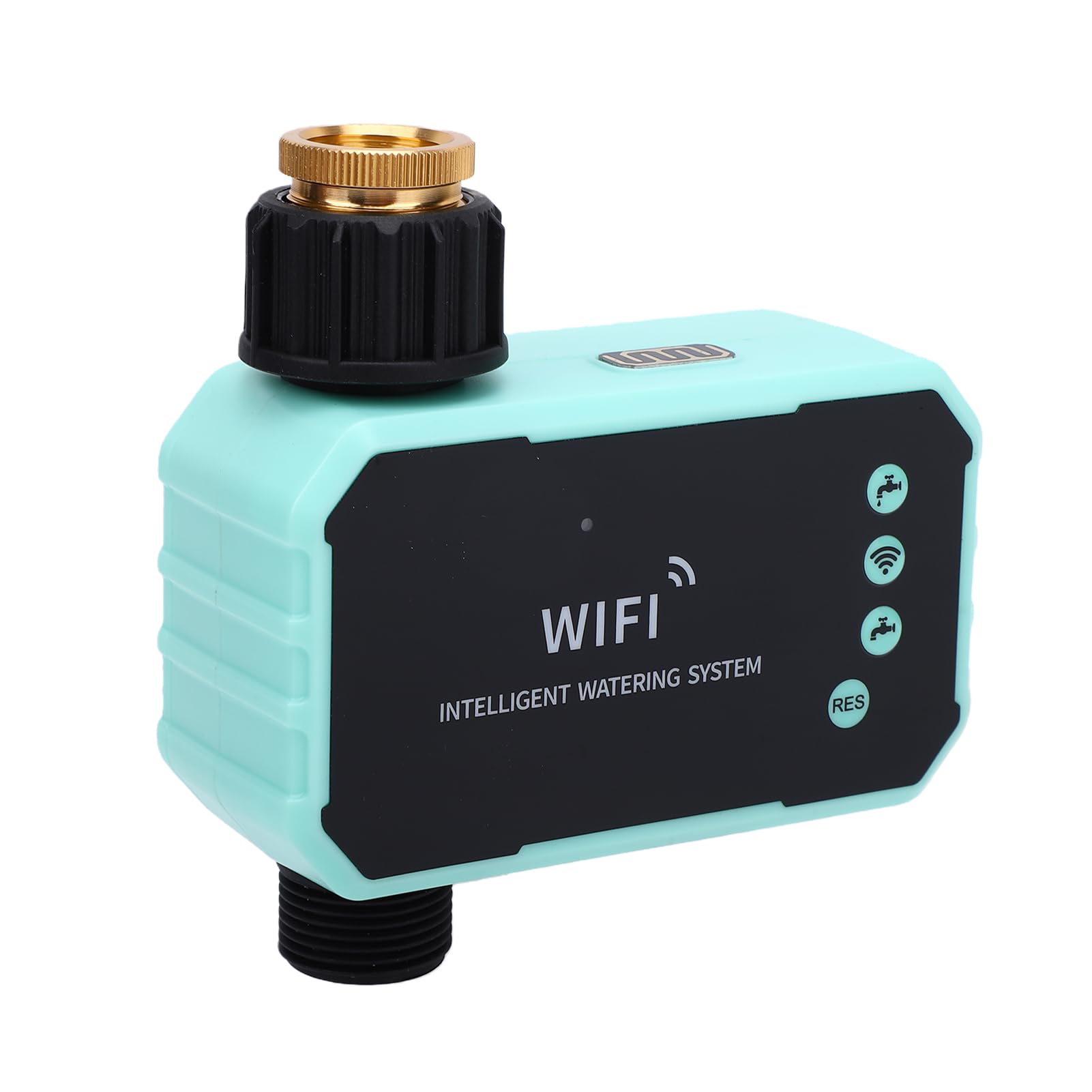 Marhynchus Programmatore Irrigatore WiFi, Timer Solare, Controllo | Sensore pioggia, Installazione semplice, Pannello solare orientabile, Ideale per prati e giardini