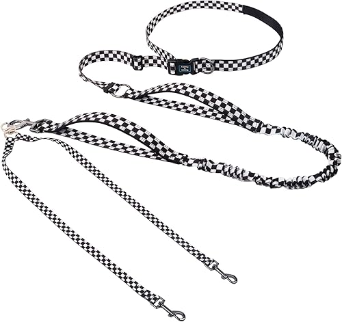 Miniatura 9 de Roses&Poetry - Correa para perro manos libres para perros medianos y grandes, resistente, sin tirón, correa elástica para correr y pasear, con