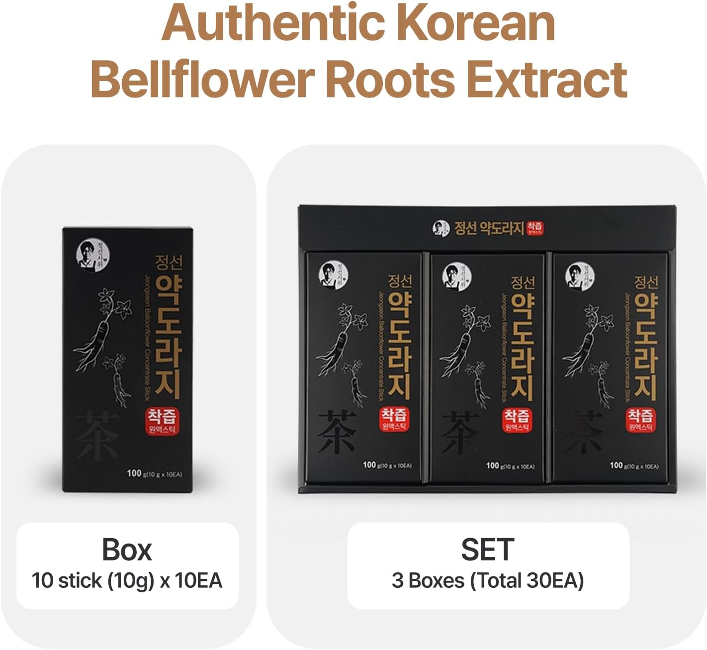 Korean Bellflower Root Extract Stick, Doraji Concentrated Liquid Syrup, 10g x 30 Sticks (300g) - Image 2