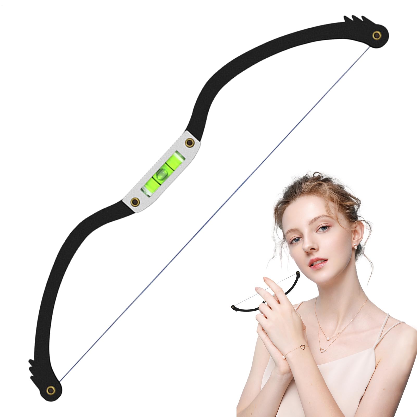 Eyebrow Balance Ruler, Precision Eyebrow Shaping Tool, Metal Brow Mapping Stencil, Eyebrows Shapes Templates, Versatile Makeup Tool for Perfectly Shaped Brows, Ideal for Professionals, 22.6x4.7x1cm