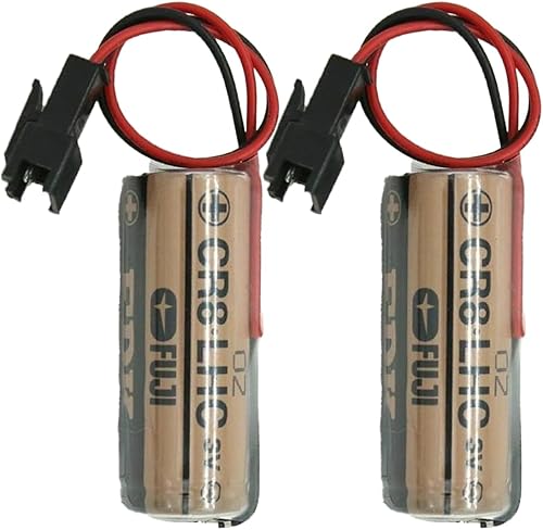 BUCADU 2 Pack CR8.LHC 17450 3V 2600mAh Battery Non-Rechargeable Battery Replacement for Toto CR8-LHC TH559EDV410R Automatic Toilet Flusher