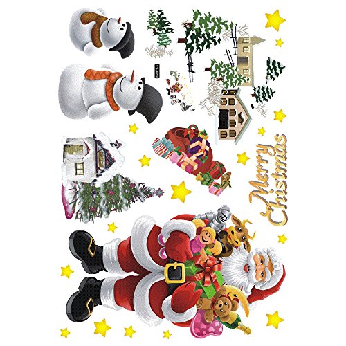 Anself Buon Natale il Babbo Natale autoadesivi