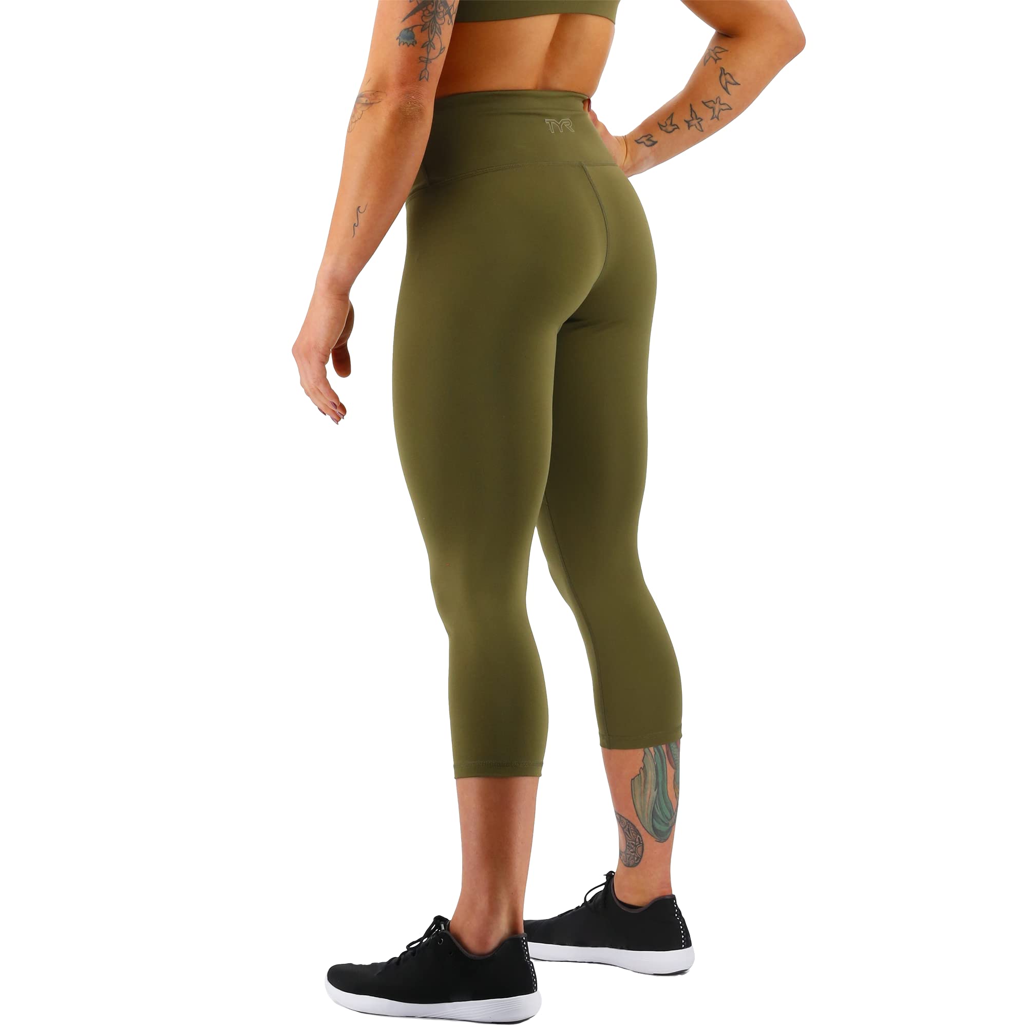 TYR Legginsy Sportowe Typu Cropped - Leginsy Kobiety