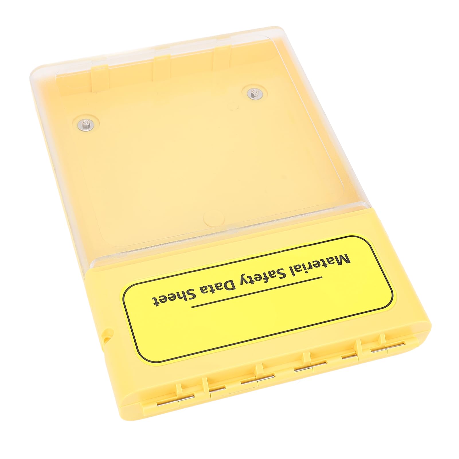 Pongnas Scatola di Archiviazione per Documenti Visivi Scatola di File Industriale Archiviazione MSDS Organizzatore Trasparente con Prova di Erosione per Manuali di Schede di Sicurezza