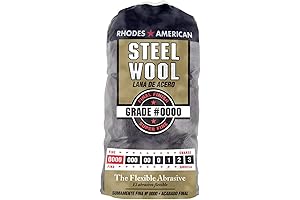 Homax Rhodes American 10120000 Grade #0000 Steel Wool Pads for Fine Finishing