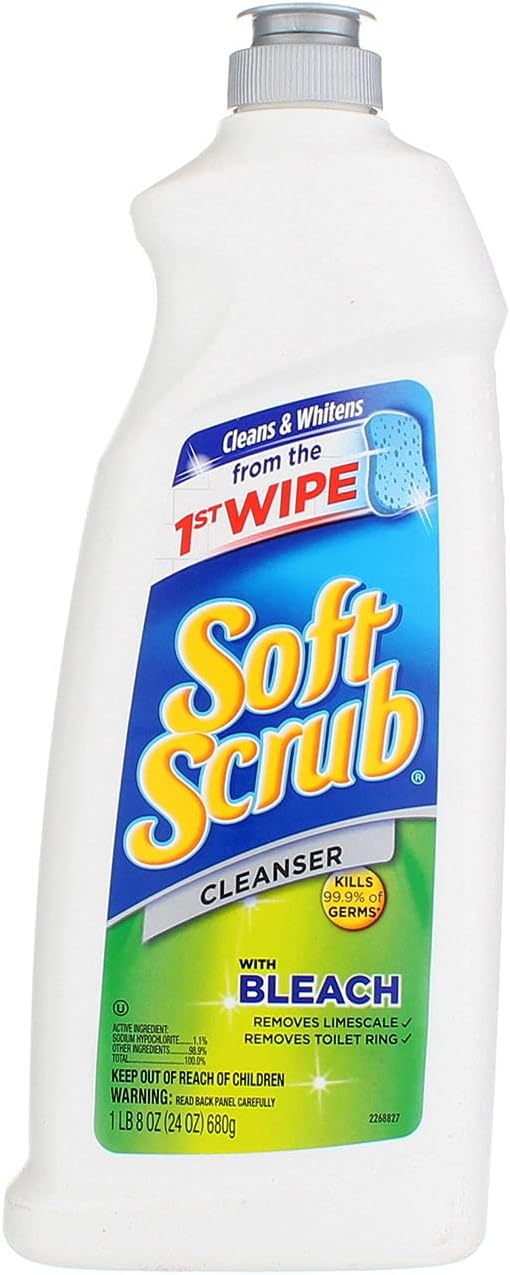 Soft Scrub Cleanser with Bleach, 24 Ounce (Pack of 2)