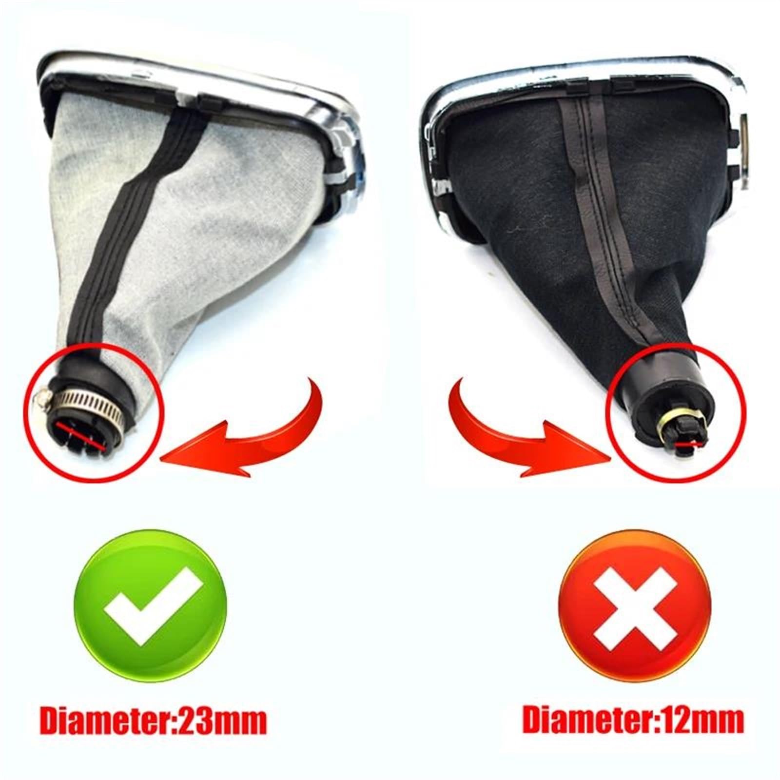 Gałka zmiany biegów samochodu 23 mm zamiennik do Golf 4 IV dla MK4 dla GTI R32 dla Bora dla Jetta 5 1999 2000 2001 2002 2003 2004 prędkość czarna rama gałka zmiany biegów dźwignia osłona gałka zmiany