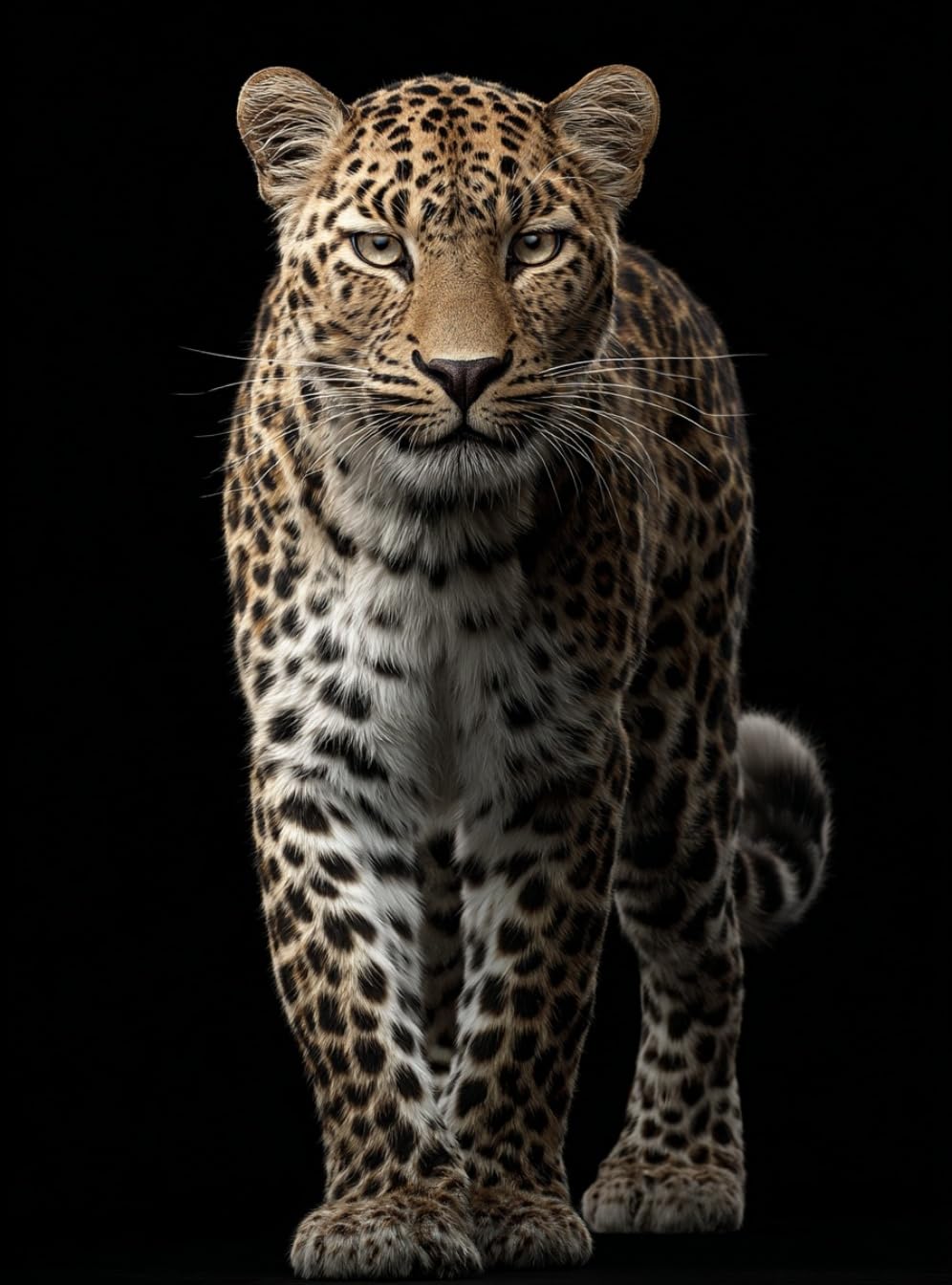 WANGWANGMIAO DIY Oil Painting Paint by Number Kit for Adults -Leopard Square- 40x50cm Linen Canvas Paint by Numbers Crafts Kits Gift for Relax and De-Stress 16x20inch，with Frame