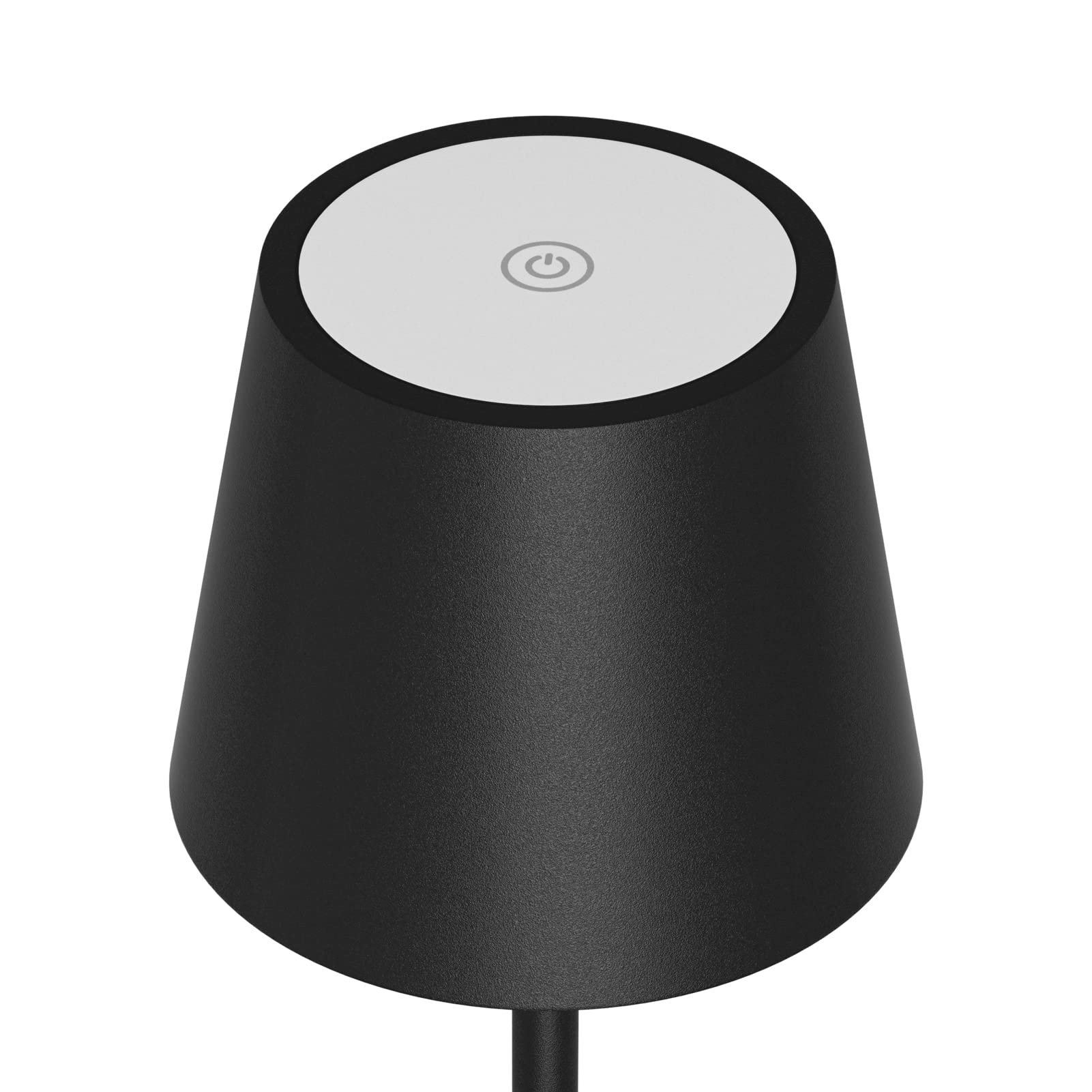 K-Bright 2 pezzi Dimmerabile LED Lampada da tavolo senza fili, Ricaricabile Luce calda Colore e Dimmerazione RGB Impermeabile IP54, scrivania Illuminazione per interni per esterni Nero