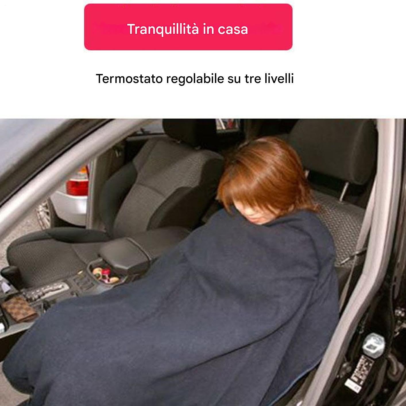 Coperta Elettrica Riscaldata Per Auto Spegnimento Automatico Morbida
