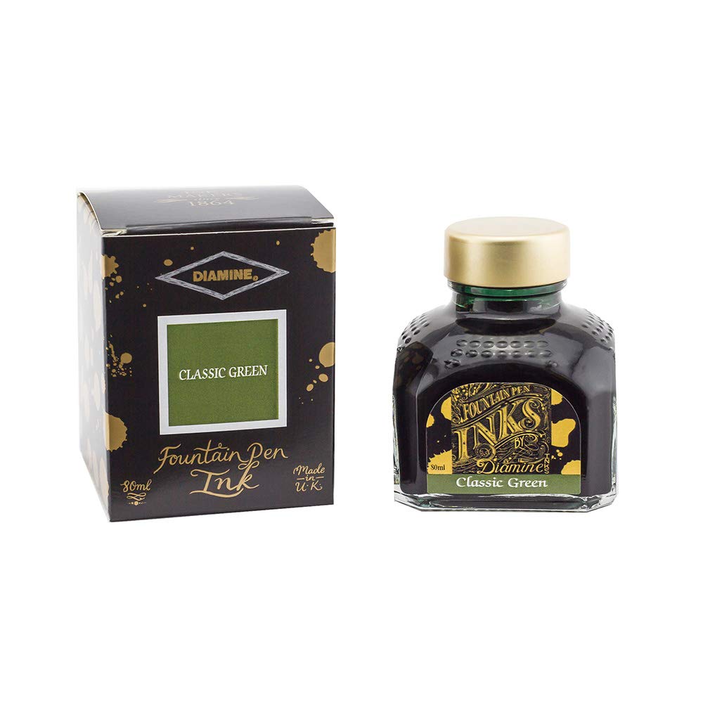 Diamine - Fountain Pen Ink, Classic Green 80ml — image 1