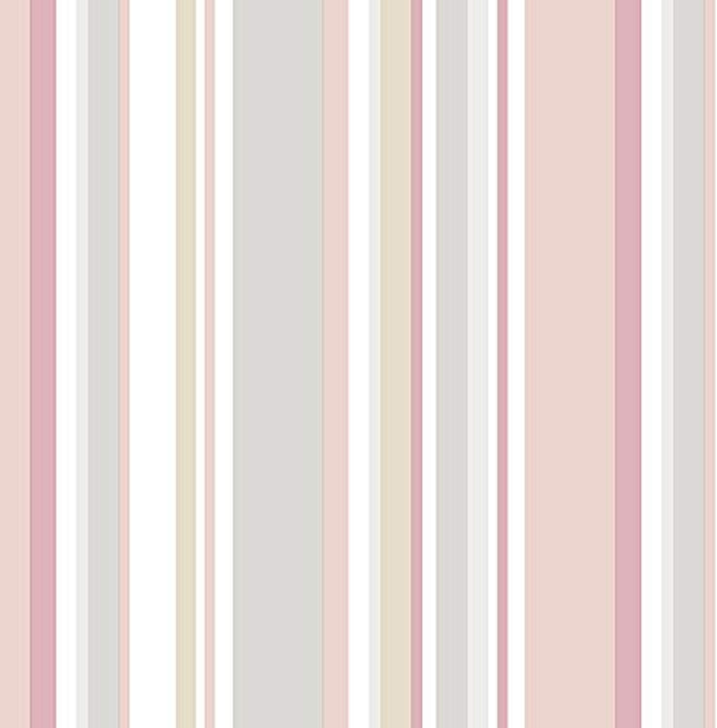 Manhattan Comfort NWSY33965 Arlington Vinyl Multi Striped Wallpaper, Pink