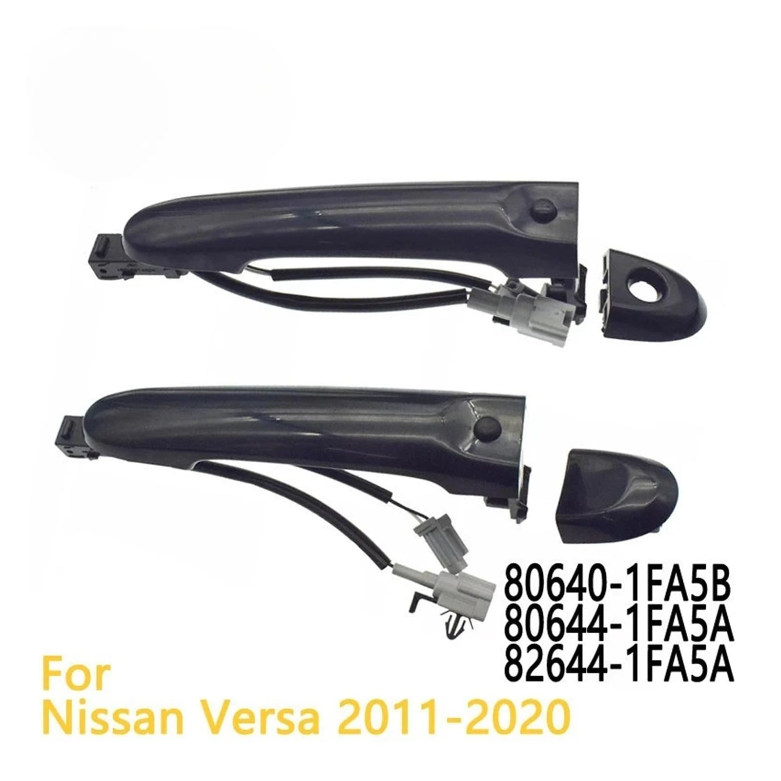 Pasuje do Nisan Versa Juke Cube 2010-2018 przednia lewa klamka do drzwi zewnętrznych 80644-3WC2A 80640-1FA5B 82644-1FA5A 82646-3WC2A 80640-3WC2A(No Hole Front left)