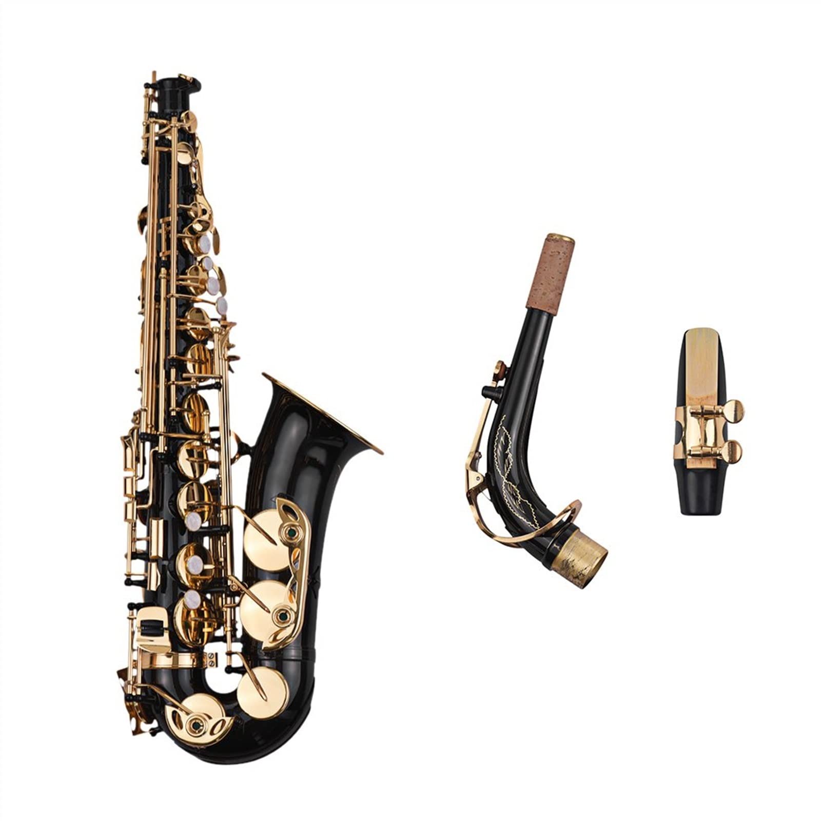 Amazon.com - EB Alto Saxophone Sax Brass Lacquered Gold 82Z Key