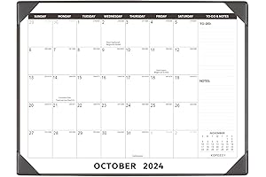 Large Desk Calendar 2024-2025 with Desktop Mat, KOPEESY 22 x 17" Desk top Calendar