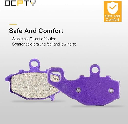 Miniatura 5 de OCPTY Pastillas de freno de fibra de carbono aptas para Kawasaki Ninja 650 EX650E 2012-2014 para Kawasaki Ninja 1000 ZX1000H ABS, 2011-2014 para