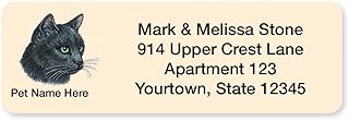 Black Cat Set of 215 Sheeted Address Labels