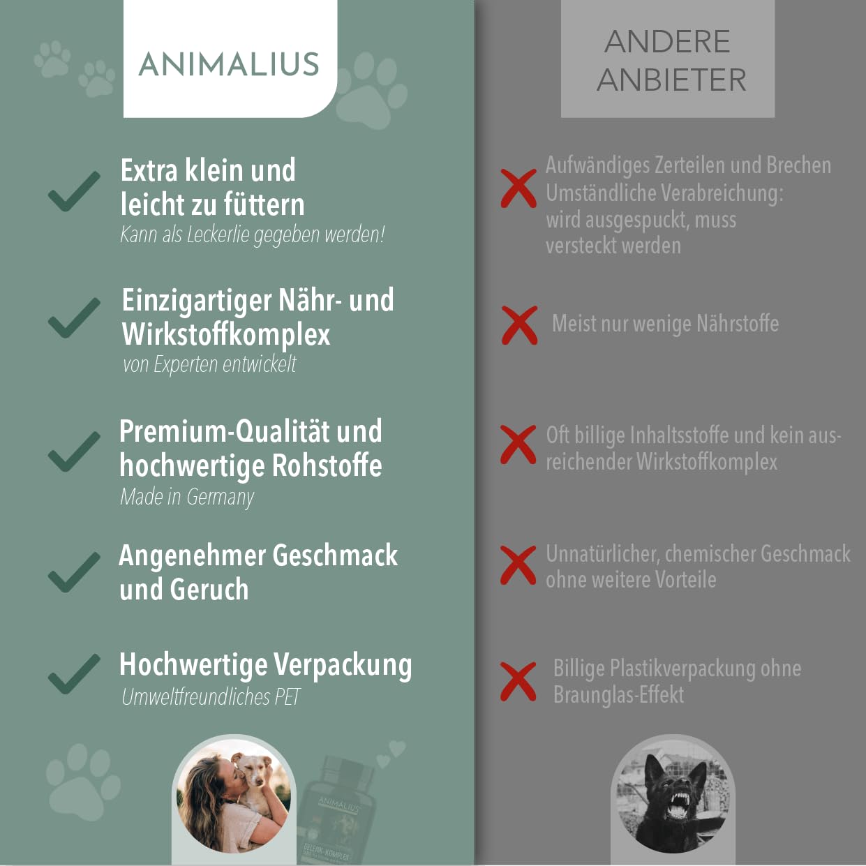 Lot de 120 comprimés articulaires pour chiens extra petits [pour toutes les races de chiens] – Avec moule à orles verts, MSM et griffe du diable – Comprimés pour chiens testés pour les os