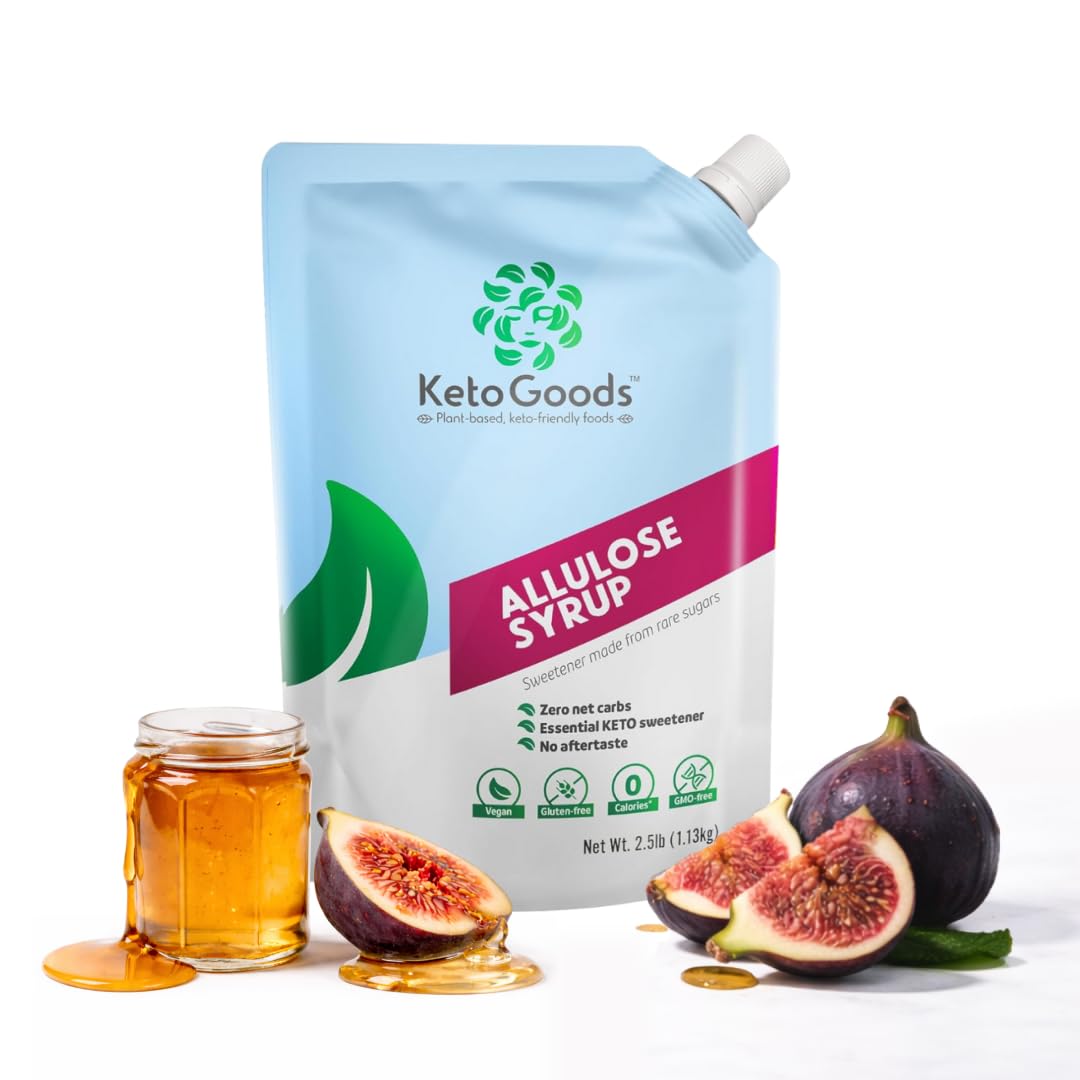 Keto Goods Allulose Sweetener - Sugar Free Keto Syrup, Zero Calorie with No Carbs - No Glycemic Impact Liquid Allulose - 40 OZ