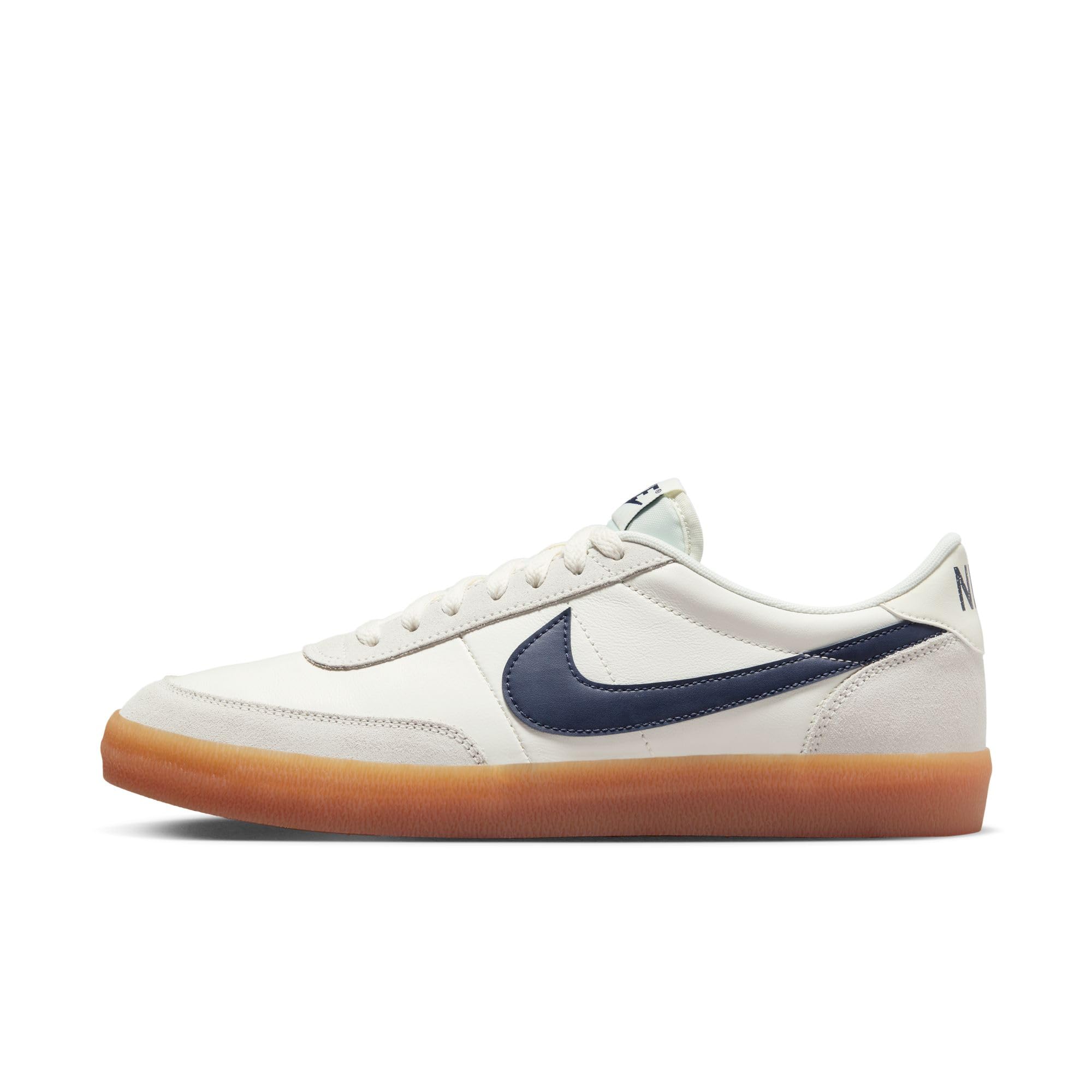 Nike Men's Killshot 2 Leather Sneaker, Sail/Midnight Navy-gum Yellow, 9.5