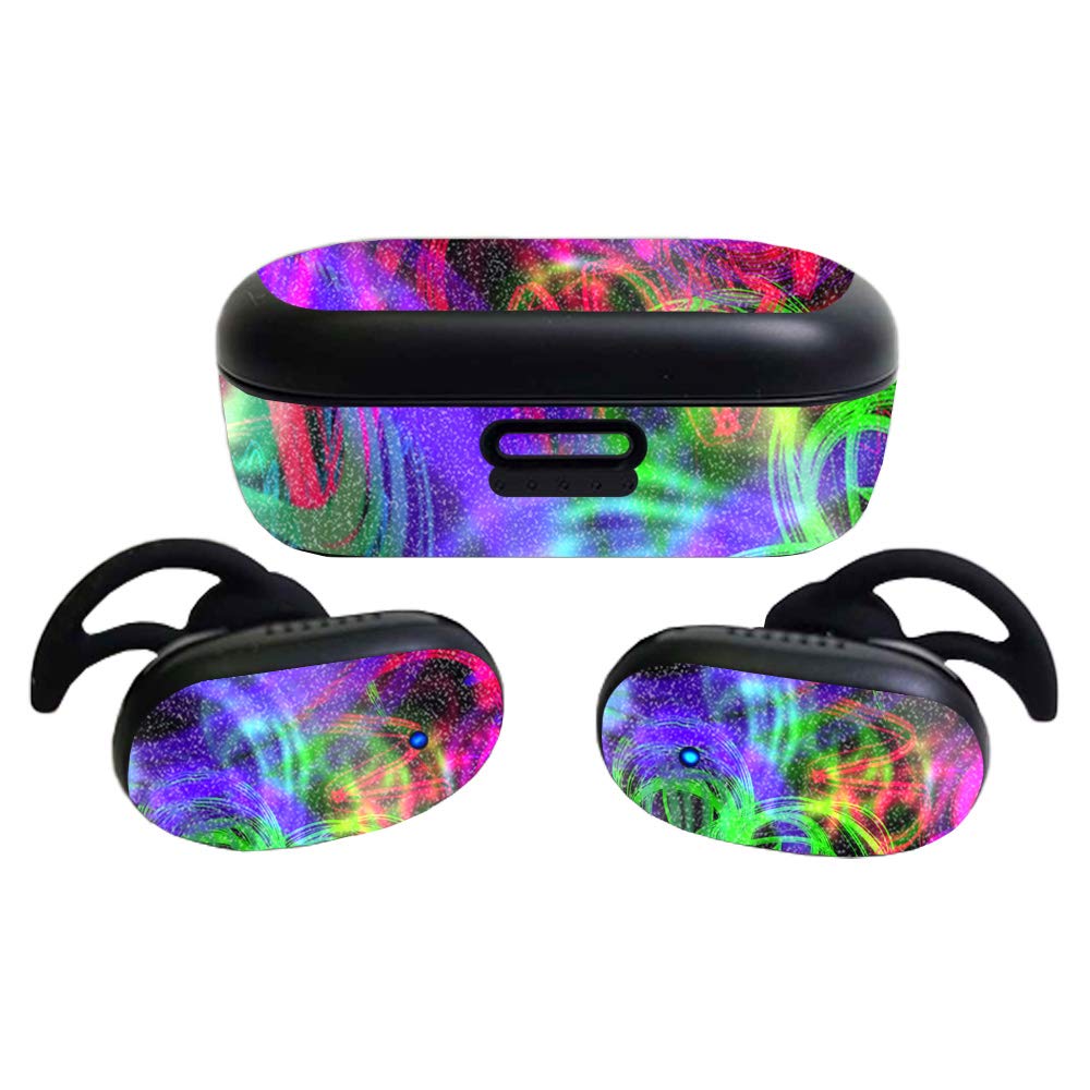 MightySkins Glossy Glitter Skin Compatible with Bose QuietComfort Earbuds (2020)