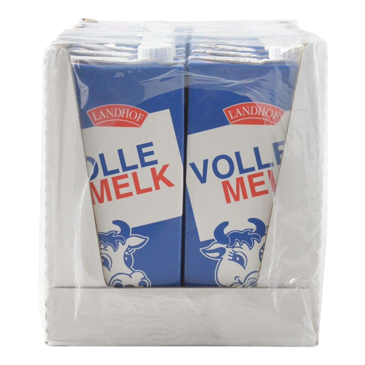 Landhof Holländische Milch Teilentrahmte Milch fettarme Haltbare Milch Vollfett, je 1 Liter, 96 STÜCK