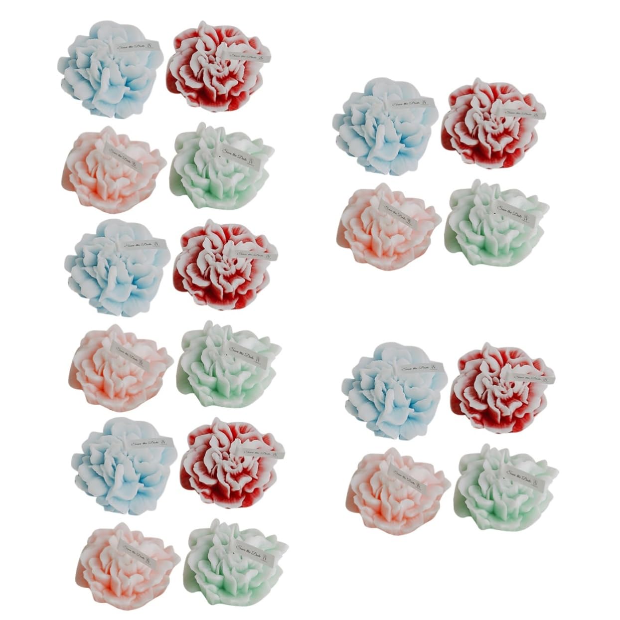 Ciieeo 20stücke Duftkerzen Blumenform Aromatherapeutische Kerzen Für Muttertag Hochzeiten Und Feiern Geschenkidee Für Frauen
