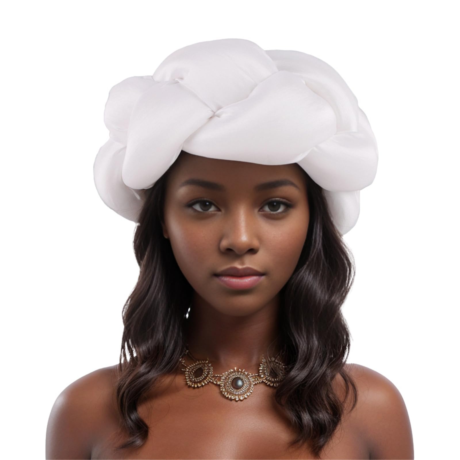 Fentency African Exaggerated Headband Big Braided Headband Turban Caps Fashion Party Hairstyle Accessory for Women All Ages