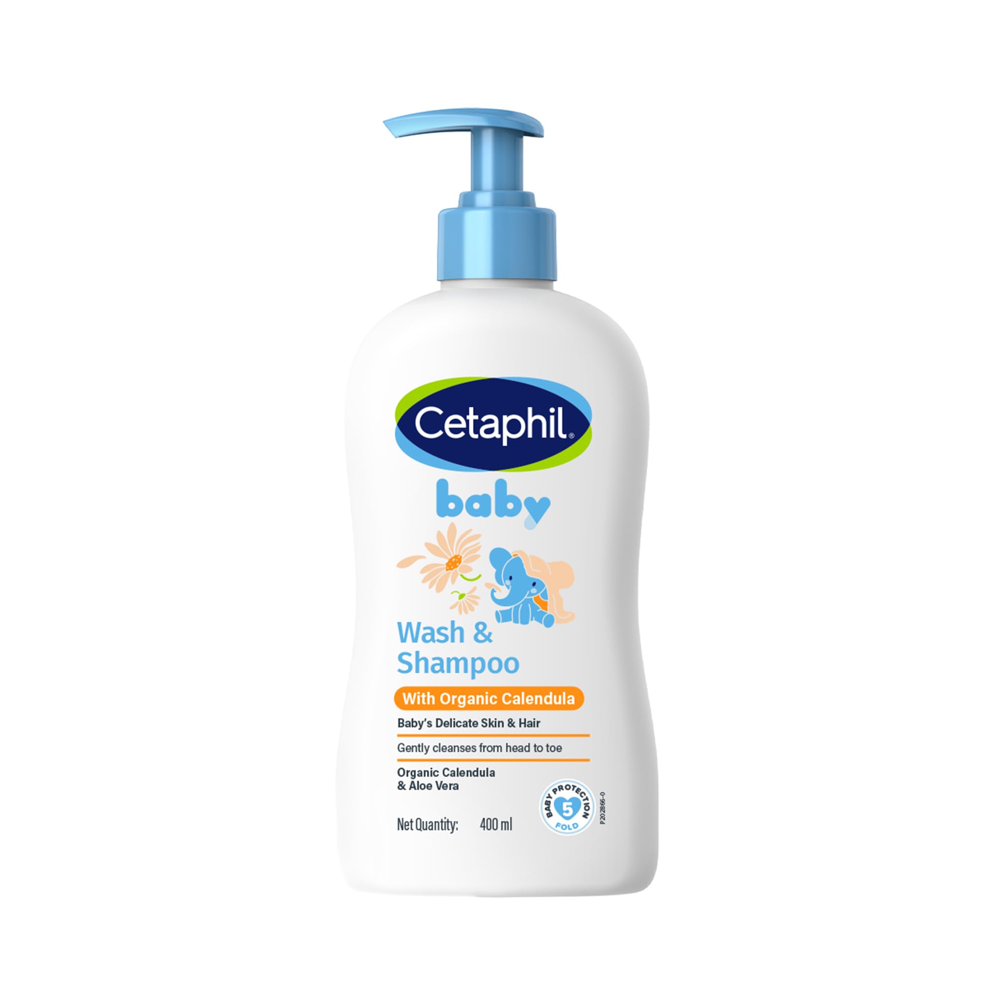 CetaphilBaby Wash & Shampoo with Organic Calendula, 13.5 Fl. Oz