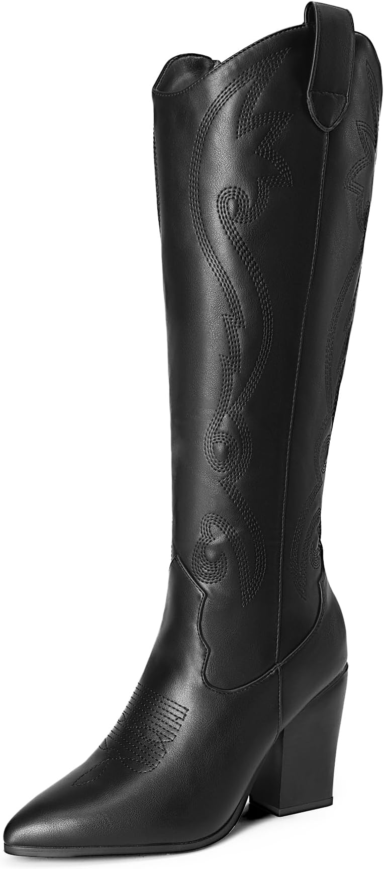 Cowboy boots Cowgirl Western Boots Women Fashion knee high boots Block Heel