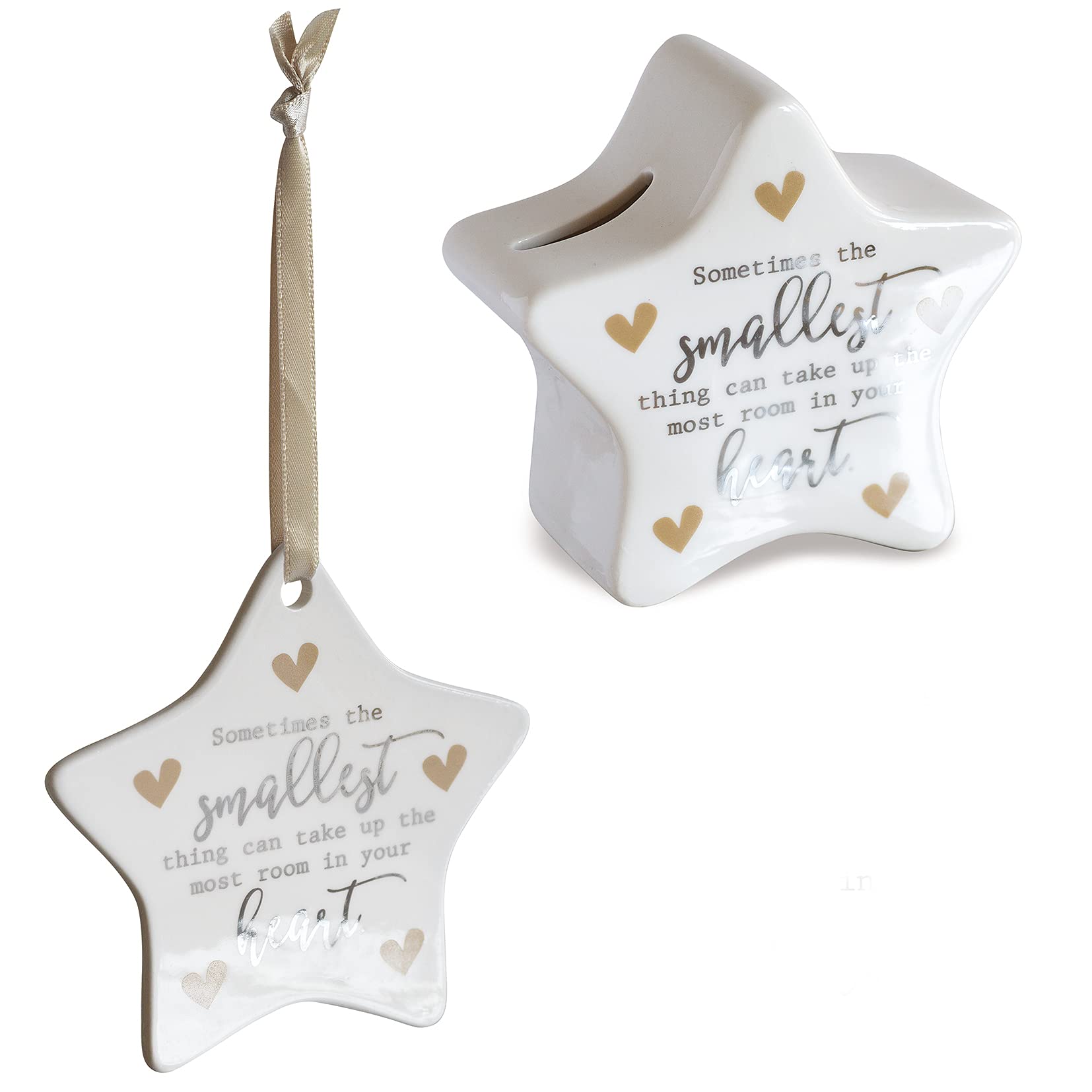 Arora Money Box, Ceramic, Off White, See description 7035