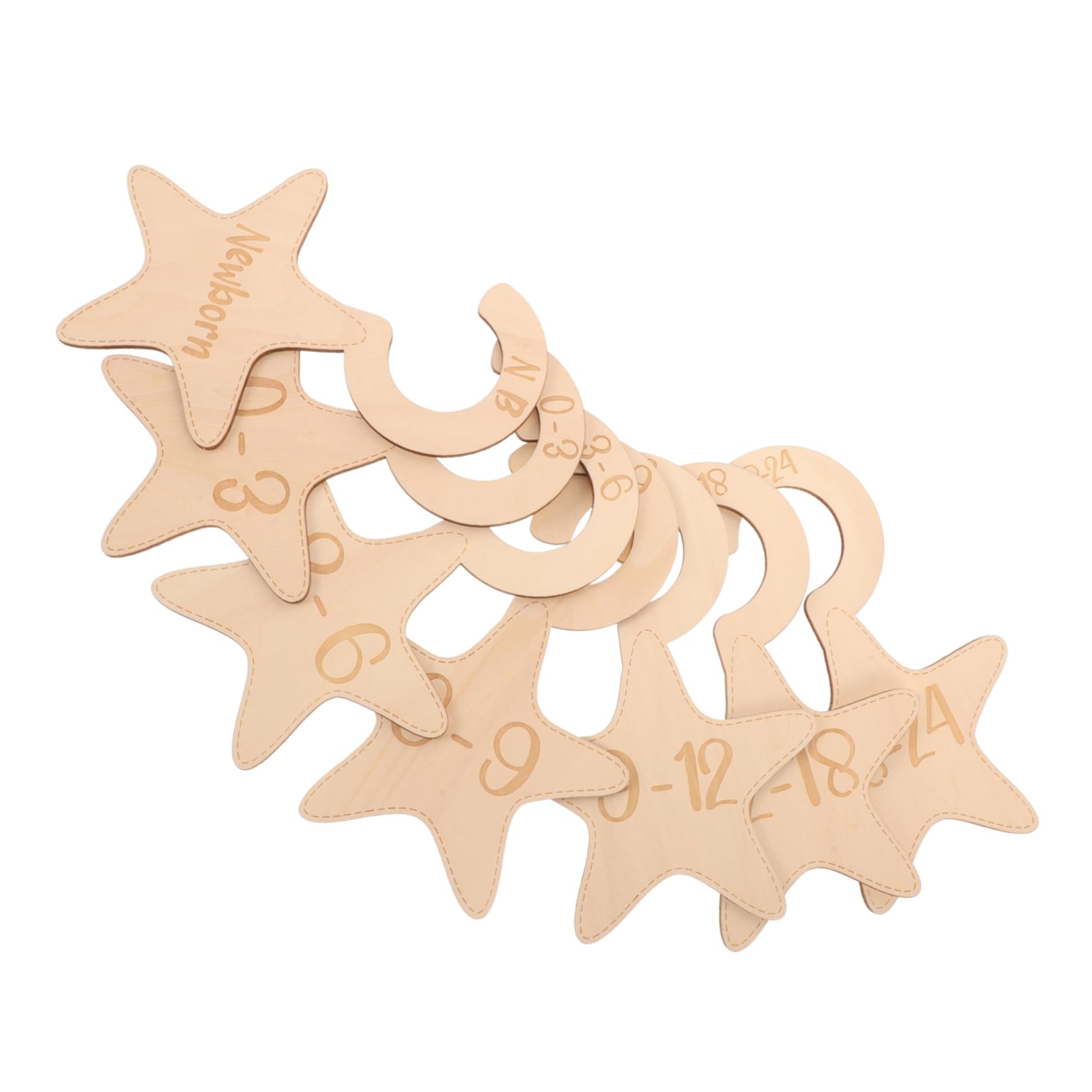 BESPORTBLE 7Pcs Closet Dividers for Clothes Organization Durable Nursery Decor for Boys Efficient Wardrobe Organizer with Adorable Design for Months