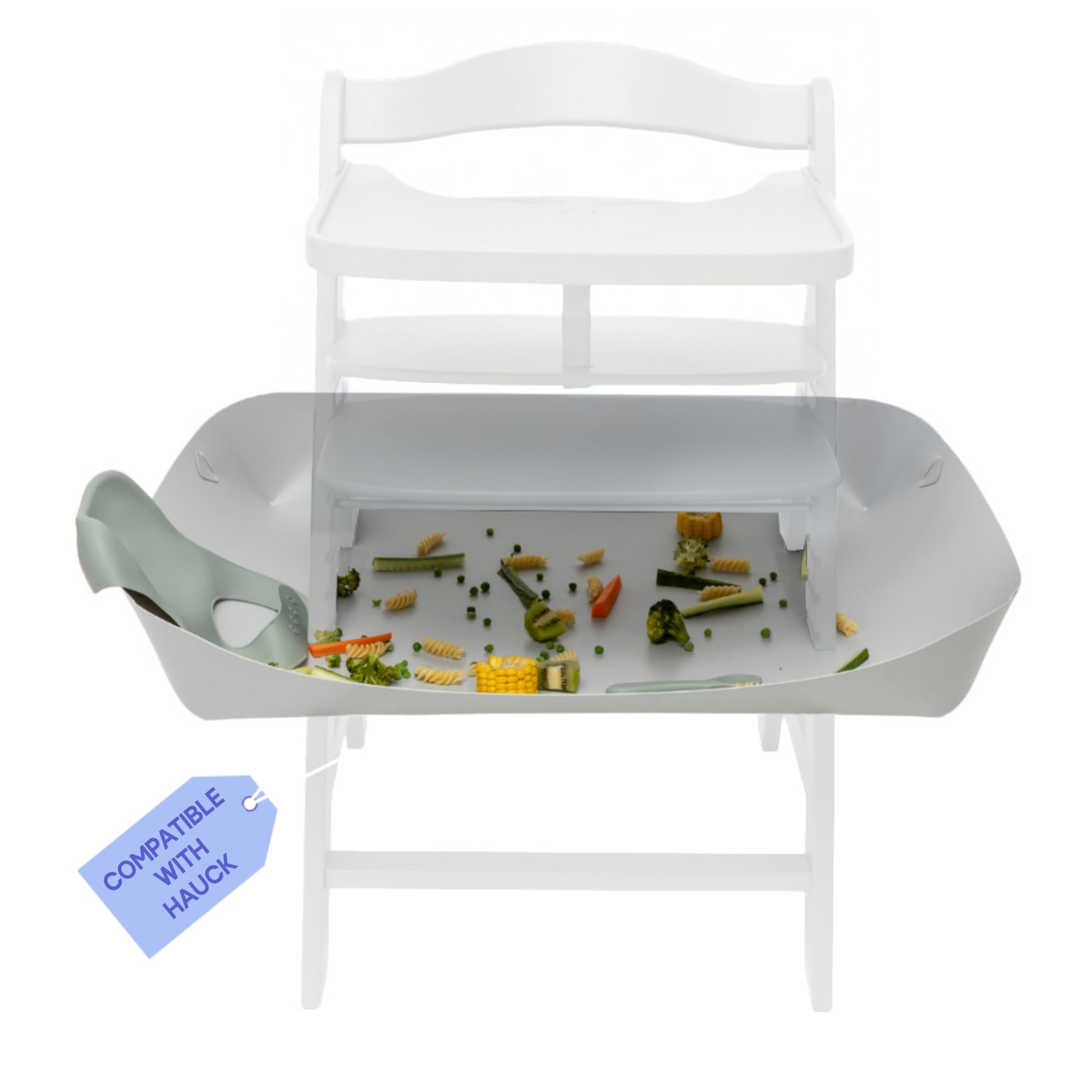 CATCHY High Chair Food Catcher | Compatible with Hauck Alpha, Hauck Beta Highchair & 11 Other Brands | Wipe Clean | Baby & Toddler Food & Mess Catcher | Keep Floors Clean | HIGH Chair NOT Included — image 1