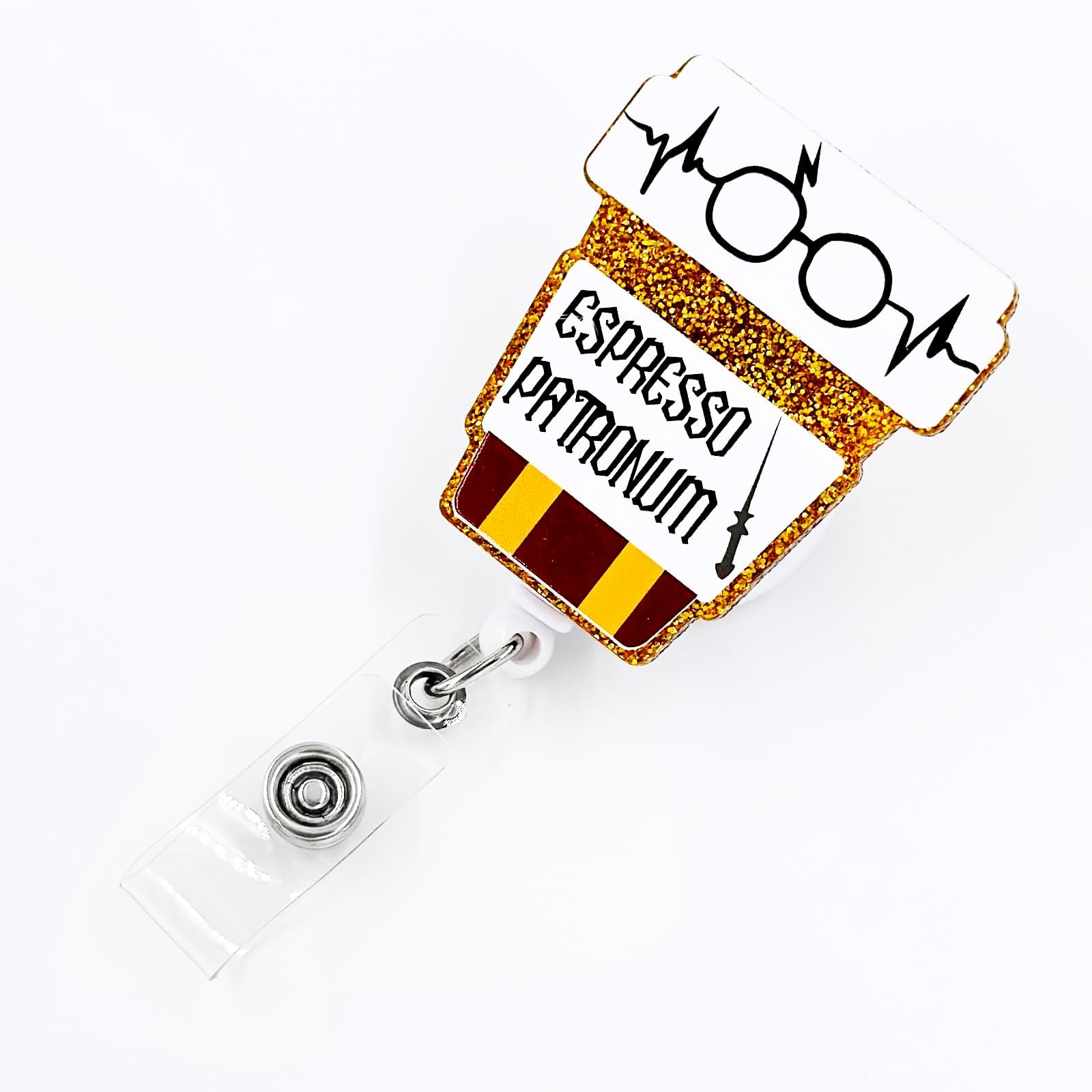 Tian Zhun Coffee Badge Reel Retractable with ID Clip