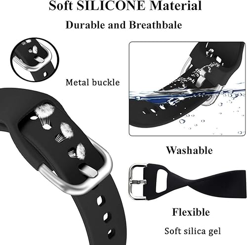 Miniatura 3 de Veczom Correa de reloj de 0.78 pulgadas compatible con Samsung Galaxy Watch Active 2 de 1.575 pulgadas, 1.732 pulgadas, Galaxy Watch 3 de 1.614