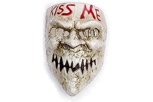 Mesmerizing Red-Tooth Purge Mask: A Sinister Kiss for Halloween Thrills
