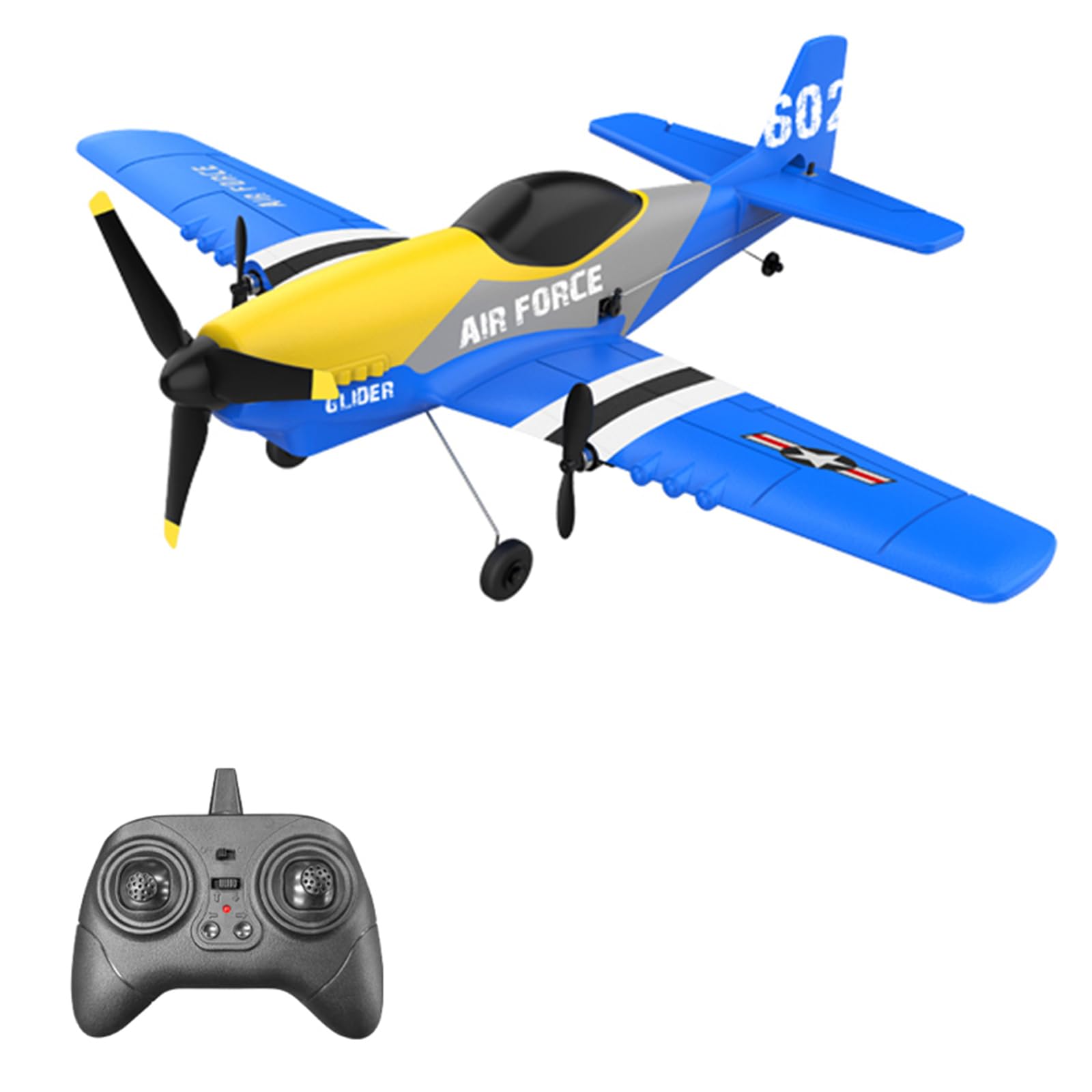 GoolRC RC Plane 3 Channel Remote Control Airplane, 2.4GHz RC Aircraft, Easy to Fly RC Glider Fighter with Gyro Stabilizer for Kids & Beginners