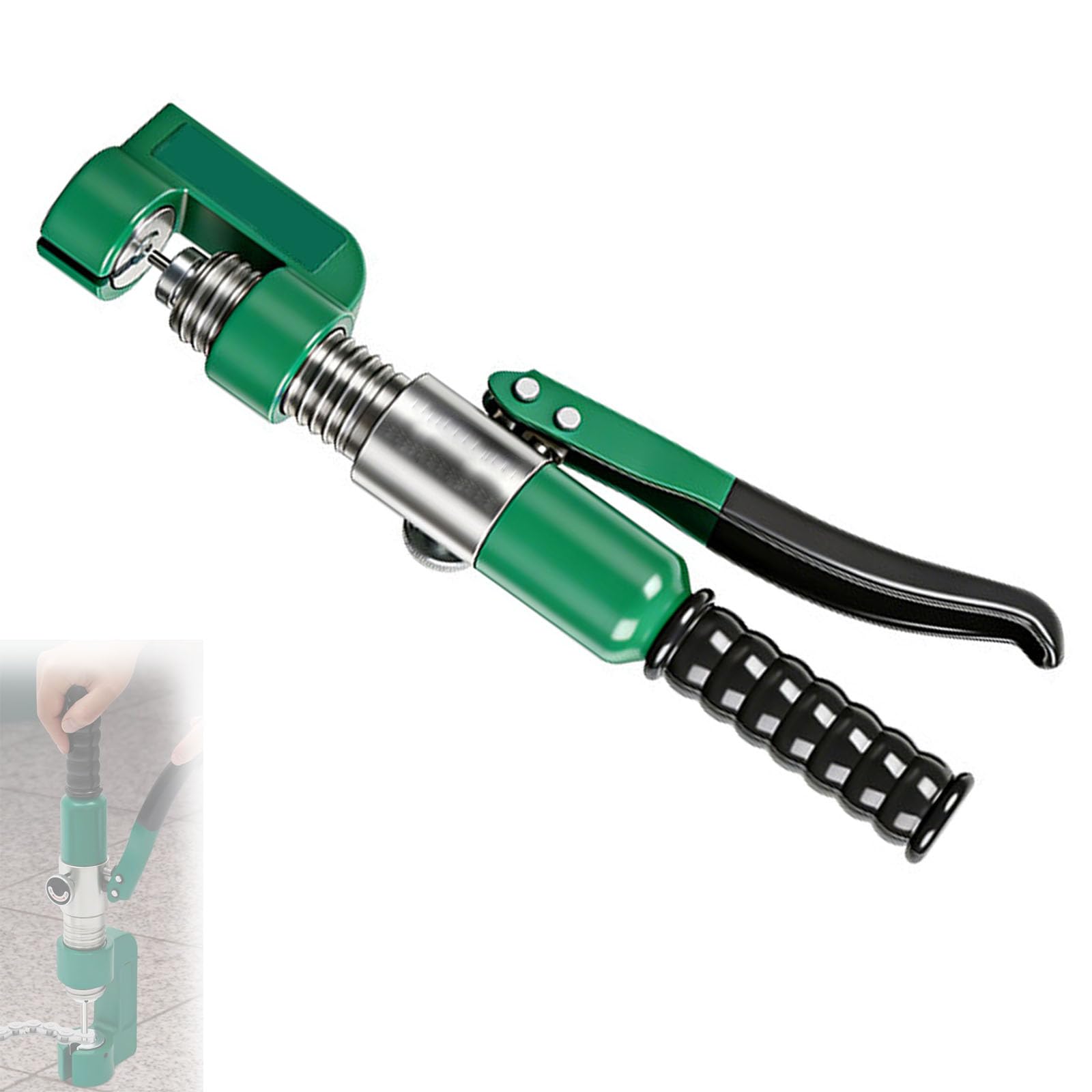 Kit d'outils de disjoncteur de chaîne hydraulique, coupe-chaîne robuste avec étui rigide, comprend 4 goupilles d'éjection pour chaînes de moto et VTT