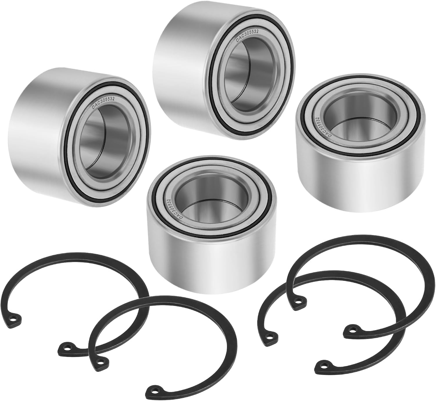 Front & Rear Heavy Duty Wheel Bearing Kit for 2005-Up Arctic Cat ATV/UTV 1000 700 650 600 570 550 500 450 425 400 366 350 300 250 Prowler Alterra Wildcat TRV HDX Mud Pro XR XC