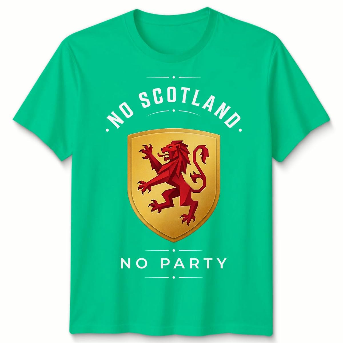 D&T No Scotland No Party Football Unisex T Shirt Scotland Fan Mens Womens Graphic Tee Unisex 3XL Kelly Green โ image 1