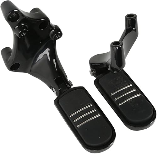 Miniatura 5 de XMT-MTO - Estriberas traseras estilo Streamliner con soportes para H-D forty Eight Iron 883 Seventy Two Sportster 1200 Sportster 883 2014-2020, negro