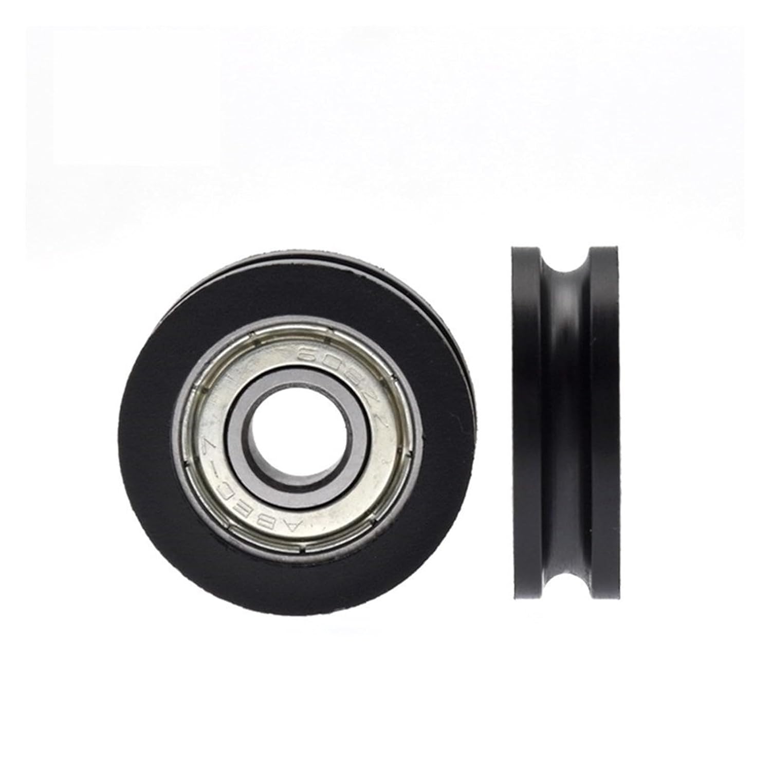 Plastic Coated Bearing 608ZZ 8 * 29.5 * 9mm POM Roller Concave Wheel Nylon Pulley Bore Size 4mm Diameter 29.5mm