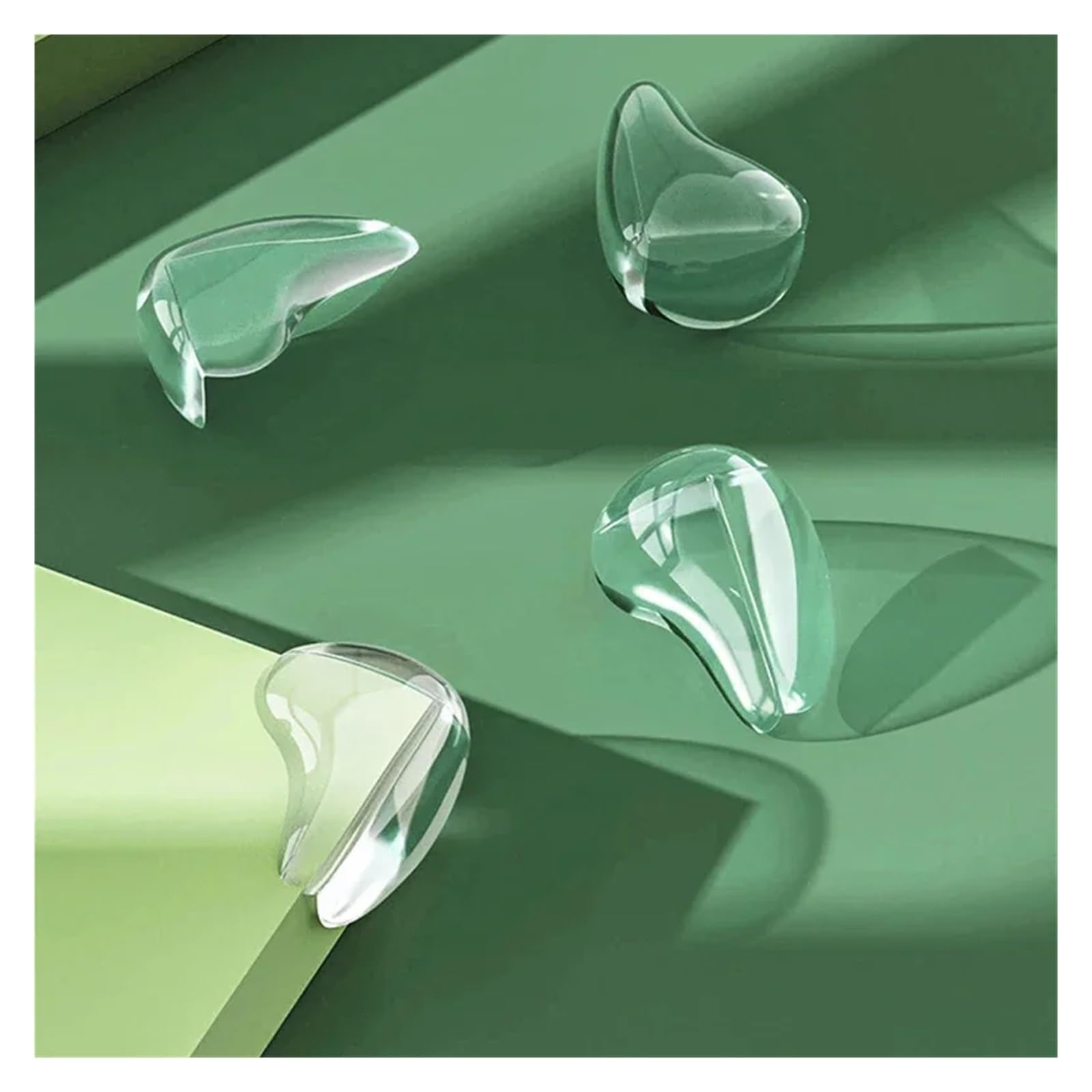 Protectores de Esquinas para mesas, Fundas Protectoras de Silicona para Seguridad Infantil, Protectores anticolisión para enchufes eléctricos.