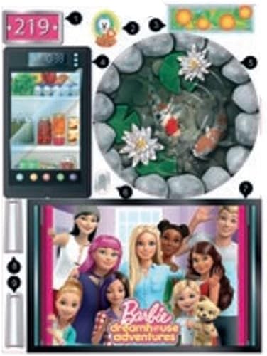 Barbie Piezas de repuesto Dreamhouse - FHY73 - Etiquetas de repuesto - Hoja de pegatinas